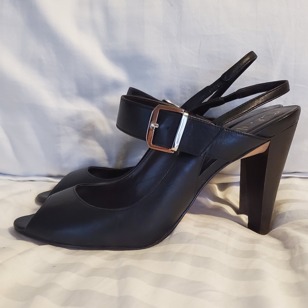 Cole Haan Peep Toe Sling Back Heels
